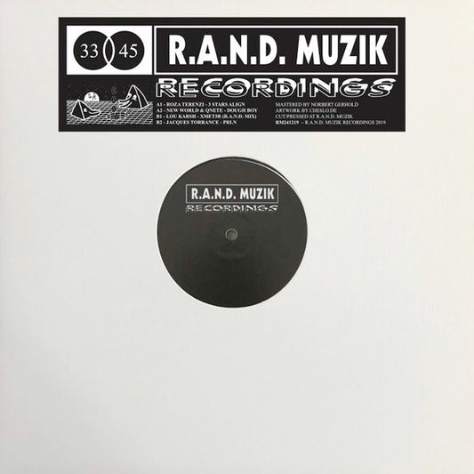 Image of Front Cover of 3214302C: 12" - VARIOUS, RM241219 (R.A.N.D. Muzik Recordings; RM 241219, Germany 2019, Stickered White Sleeve, White Vinyl)   VG+/VG+