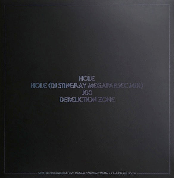 Image of Back Cover of 3214345C: 12" EP - UFAZE, Hole (Slow Process; SLOW1, UK 2021)   VG+/VG