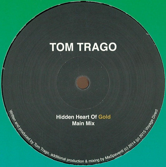 Image of Front Cover of 3214348C: 12" - TOM TRAGO, Hidden Heart Of Gold (Voyage Direct; VD21, Netherlands 2015, Company Sleeve) Scuffed and creased sleeve has worn, split and damaged corners and edges  G/VG