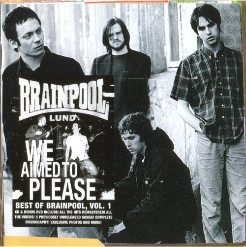 Image of Front Cover of 3234181E: 2xCD - BRAINPOOL, We Aimed To Please - Best Of Brainpool Vol.1 (Playground Music Scandinavia ; PGMLCD 52, Sweden 2005, CD & DVD)   VG+/EX