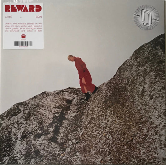 Image of Front Cover of 3244252S: LP - CATE LE BON, Reward (Mexican Summer; MEX250, UK 2019, Die-Cut Gatefold, Inner & Insert, Red Splatter Vinyl) With signed insert. 630/800.   VG+/VG+