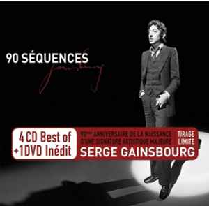 Image of Front Cover of 3234212E: 5xCD - SERGE GAINSBOURG, 90 S quences (Mercury Music Group; 538 263-6, France 2018, Box Set, Booklet)   EX/EX