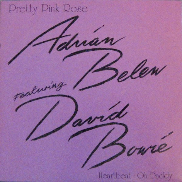 Image of Front Cover of 3214431C: 12" - ADRIAN BELEW FEATURING DAVID BOWIE, Pretty Pink Rose (Atlantic; A7904T, UK 1990, Picture Sleeve) Sticker Damage To Sleeve  VG/VG+