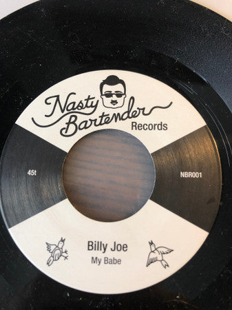 Image of Back Cover of 3224131E: 7" - TINY LEGS TIM / BILLY JOE, Poor Boy / My Babe (Nasty Bartender Records; NBR001, Belgium 2013)   /VG+