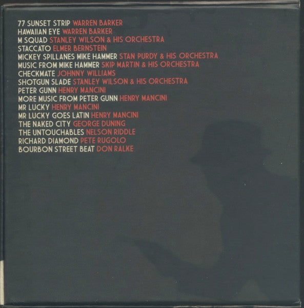 Image of Back Cover of 8xCD - VG+/VG+ - VARIOUS, Crime Jazz ! (Moochin' About; MOOCHIN07, UK 2014, Box Set, Booklet), ,  - 4136168E