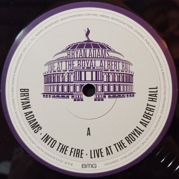 Image of Label Cover of 3344150S: 4xLP - BRYAN ADAMS, Live At The Royal Albert Hall (BMG; 538947341, Europe 2023, Box Set, Booklet & Inners, MISSING BLU-RAY) Missing Blu-Ray  VG+/VG+