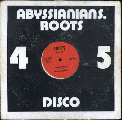 Image of Front Cover of 3344119S: 12" - ABYSSIANIANS, JAM SOUNDS ALL STARS, Tenayisvillin / Disco Beat (Jam Sounds; 008, US 1980s, Company Sleeve) Nice clean disc with clean labels.   VG/VG+