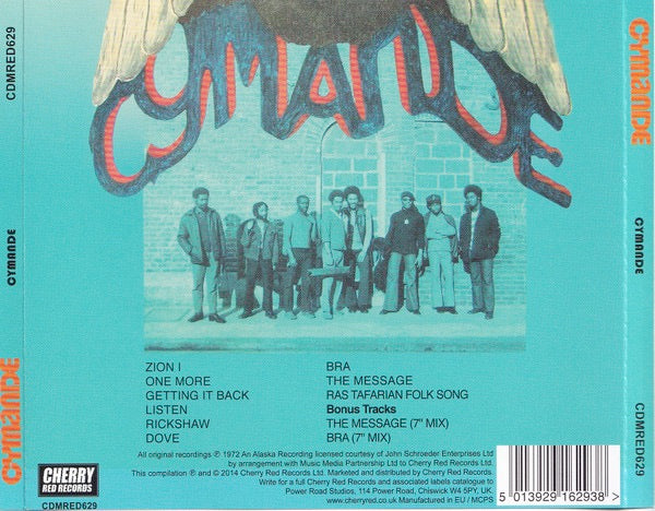 Image of Back Cover of CD - EX/EX - CYMANDE, Cymande (Cherry Red; CDMRED629, Europe 2014 Reissue, Jewel Case), ,  - 1556072S