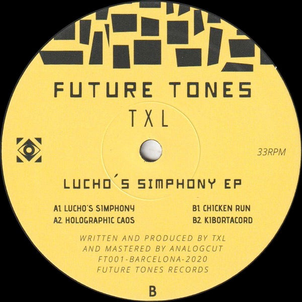 Image of Front Cover of 3314209C: 12" - TXL, Luchos Simphony EP (Future Tones Records; FT001, Spain 2020) Sticker on label  /G+