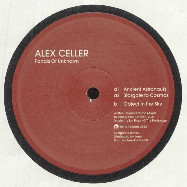 Image of Front Cover of 3314229C: 12" - ALEX CELLER, Portals Of Unknown (Trelik; TR033, UK 2022)   /VG