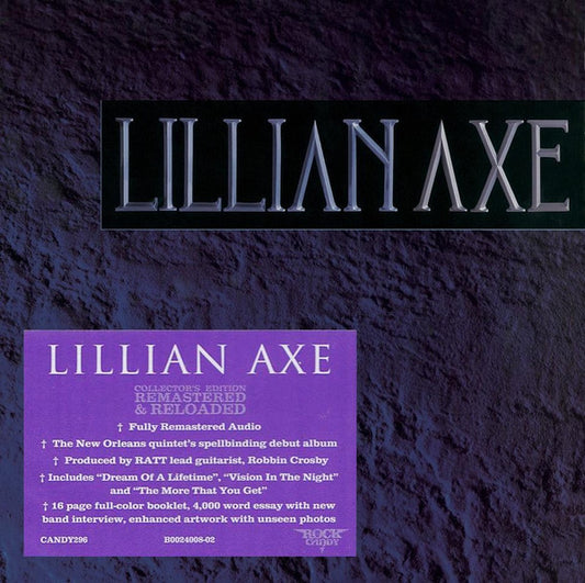 Image of Front Cover of 3354046S: CD - LILLIAN AXE, Lillian Axe (Rock Candy ; CANDY296, UK 2017)   VG+/VG+