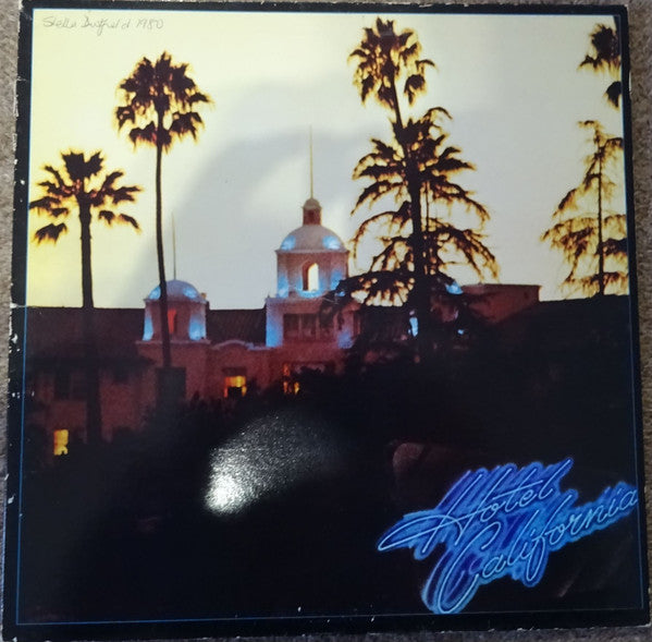 Image of Front Cover of LP - VG/G+ - EAGLES, Hotel California (Asylum Records; K 53051, UK , Inner, Poster, ARUN Run Out), ,  - 3726044E