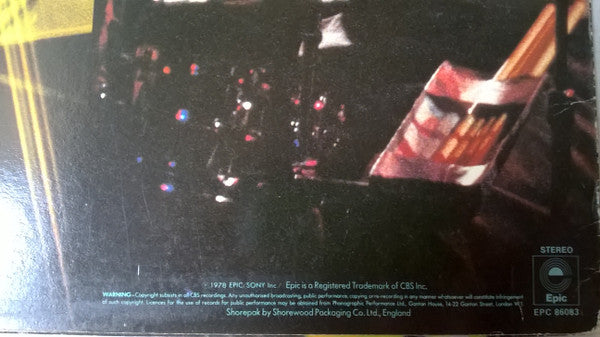 Image of Back Cover of LP - VG/VG+ - CHEAP TRICK, At The Budokan (Epic White Labels; EPC 86083, UK 1978, Booklet, Black Vinyl), No hype sticker.,  - 1616388C
