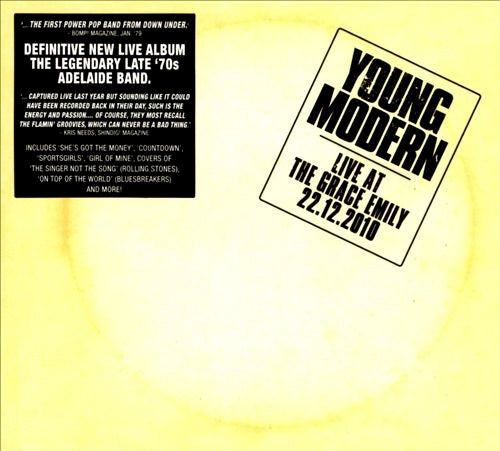 Image of Front Cover of 3234324E: CD - YOUNG MODERN, Live At the Grace Emily 22.12.2010 (Grown Up Wrong!; GUW!CD001, Australia 2010 Reissue, Digipak)   EX/EX