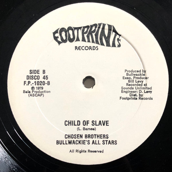 Image of Front Cover of 3324382E: 12" - LLOYD BARNES / THE CHOSEN BROTHERS, Forever & Ever / Child Of Slave (Footprints Records; F.P.-1020, US 1979, Plain Sleeve) Clean copy.  /VG+