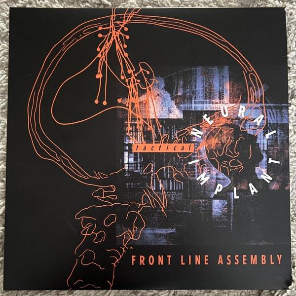 Image of Front Cover of 3324460E: LP - FRONT LINE ASSEMBLY, Tactical Neural Implant (Wax Trax! Records; WAX 9214, US 2022 Reissue, Inner)   VG+/VG+