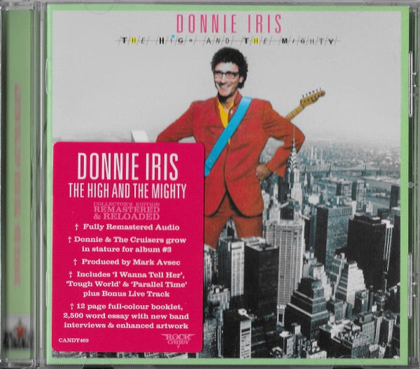 Image of Front Cover of 3234335E: CD - DONNIE IRIS, The High And The Mighty (Rock Candy ; CANDY469, UK 1980 Reissue, Jewel Case, Booklet)   EX/EX