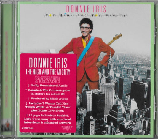 Image of Front Cover of 3234335E: CD - DONNIE IRIS, The High And The Mighty (Rock Candy ; CANDY469, UK 1980 Reissue, Jewel Case, Booklet)   EX/EX