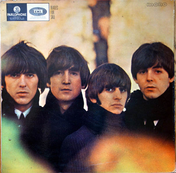 Image of Front Cover of LP - G+/G - THE BEATLES, Beatles For Sale (Parlophone; PMCJ1240, South Africa 1964, Laminated Inside Loading Gatefold Sleeve, Has Both "'Pressed For or By...' and 'Unauthorised Public Performance.. ' at Bottom of Label), Writing and tape damage inside gatefold. Side 2 has a slight matrix variation to discogs listing, XEX 504-3.,  - 2316262C