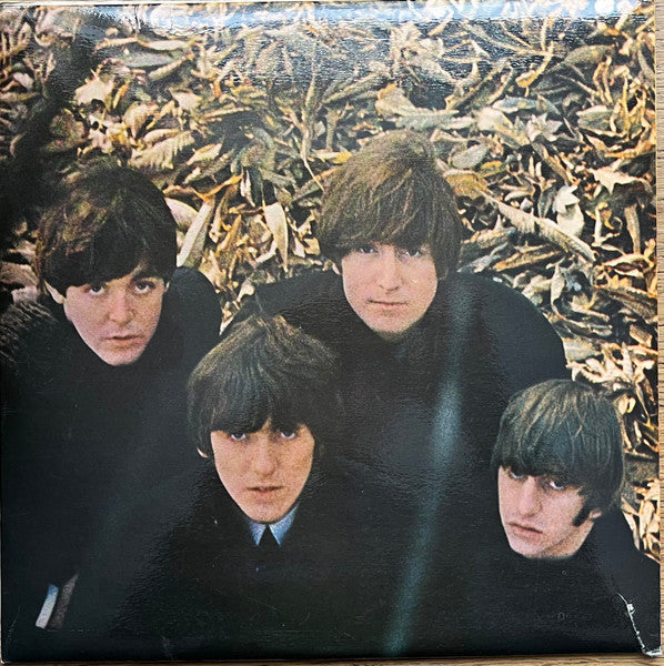 Image of Back Cover of LP - G+/G - THE BEATLES, Beatles For Sale (Parlophone; PMCJ1240, South Africa 1964, Laminated Inside Loading Gatefold Sleeve, Has Both "'Pressed For or By...' and 'Unauthorised Public Performance.. ' at Bottom of Label), Writing and tape damage inside gatefold. Side 2 has a slight matrix variation to discogs listing, XEX 504-3.,  - 2316262C