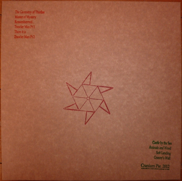 Image of Back Cover of 3444165S: LP - CRANIUM PIE, The Geometry Of Thistles (Lunartica Records; LUNAR LP 001, UK 2012, Insert, Limited Edition)   EX/EX