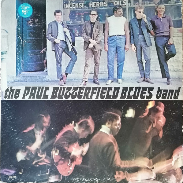 Image of Front Cover of 3424150E: LP - THE PAUL BUTTERFIELD BLUES BAND, The Paul Butterfield Blues Band (Elektra; EKL-294, UK 1965) Cover has a little staining, smudged corners and some wear but generally in good shape. Vinyl has some light hairlines.   VG/VG