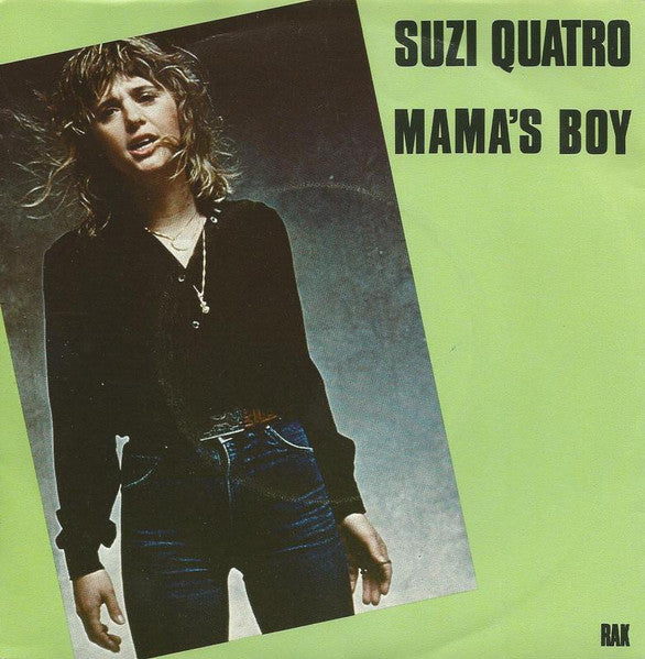 Image of Front Cover of 3414275C: 7" - SUZI QUATRO, Mama's Boy (RAK; 7C 006-63562, Sweden 1979, Picture Sleeve) Light edge and ring wear.  VG/EX