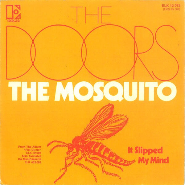 Image of Front Cover of 3414305C: 7" - THE DOORS, The Mosquito (Elektra Caterpillar; ELK 12 072, Germany 1973 Reissue, Picture Sleeve)   VG/VG+