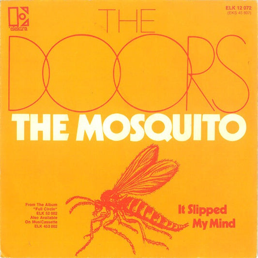 Image of Front Cover of 3414305C: 7" - THE DOORS, The Mosquito (Elektra Caterpillar; ELK 12 072, Germany 1973 Reissue, Picture Sleeve)   VG/VG+