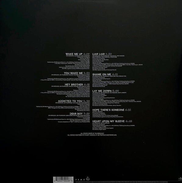 Image of Back Cover of 3414337C: LP - AVICII, True (PRMD; 00602537484638, Europe 2016 Reissue, Gatefold, Inner) Sleeve has a few dents and creased rips in edges. Some scuffs too  G+/VG