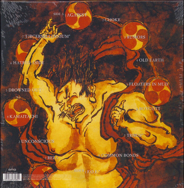 Image of Back Cover of 3414309C: LP - SEPULTURA, Against (BMG; BMGCAT511BOX1, Europe 2022 Reissue, Inner, 180 Gram Halfspeed Mastered Vinyl) Still inhype stickered shrinkwrap.  EX/VG+