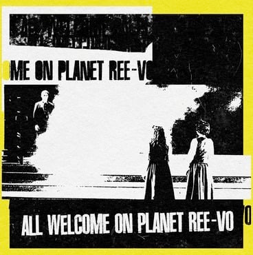 Image of Front Cover of 3414294C: LP - REE-VO, All Welcome On Planet Ree-Vo (Dell'Orso; EDDA52LPX, UK 2022, Turquoise Vinyl)   EX/EX