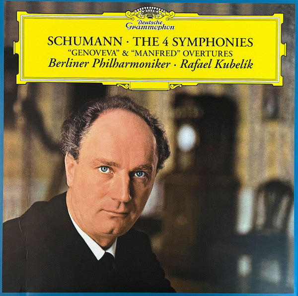 Image of Front Cover of 3424248E: 3xLP - ROBERT SCHUMANN, RAFAEL KUBELIK, BERLINER PHILHARMONIKER, Schumann - The 4 Symphonies (Deutsche Grammophon; 002894862976, Europe 2022, Box Set, Booklet, Numbered Limited Edition of 2,000)   VG+/EX