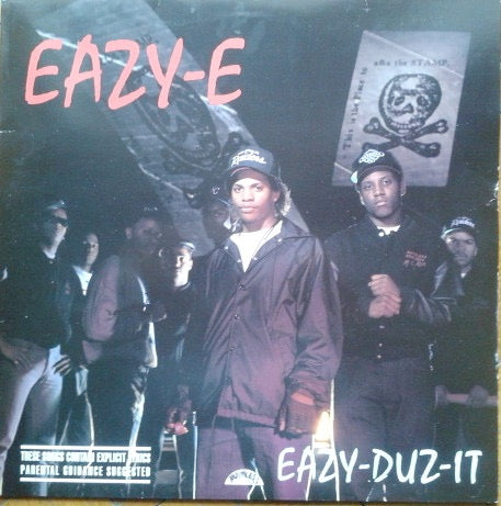 Image of Front Cover of 3414431C: LP - EAZY-E, Eazy-Duz-It (4th & Broadway ; 842 924-1, UK 1988) Light Marks only.  VG/VG