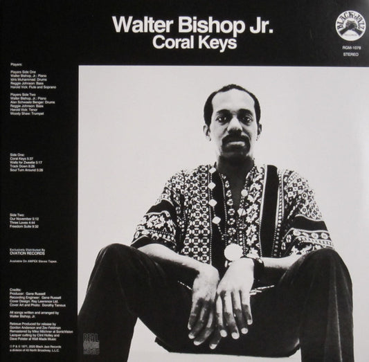 Image of Front Cover of LP - VG/VG - WALTER BISHOP JR., Coral Keys (Black Jazz Records; RGM-1078, US 2020 Reissue, Insert), Light marks, light edge wear,  - 4246019S