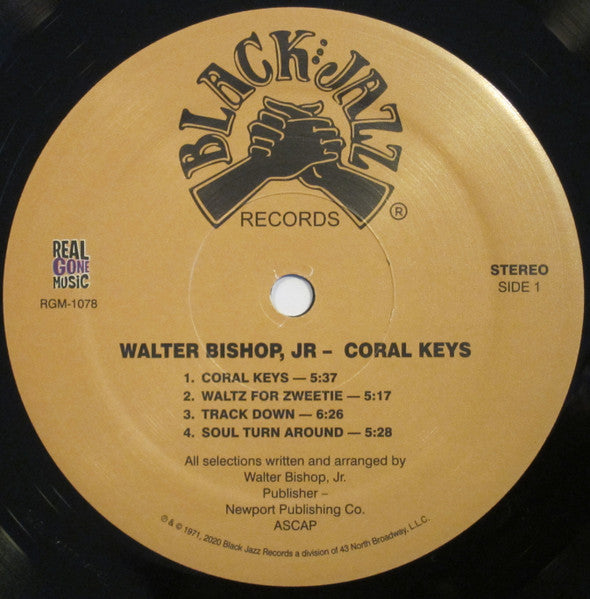 Image of Label Cover of LP - VG/VG - WALTER BISHOP JR., Coral Keys (Black Jazz Records; RGM-1078, US 2020 Reissue, Insert), Light marks, light edge wear,  - 4246019S