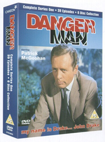 Image of Front Cover of 3914661C: 6xDVD - PATRICK MCGOOHAN, Danger Man - The Complete Series 1 (Carlton; 3711505913, UK 2004, Box Set)   VG/VG