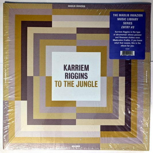 Image of Front Cover of 3514048C: LP - KARRIEM RIGGINS, To The Jungle (Madlib Invazion; MILS009, US 2024) Still In Stickered Shrinkwrap  EX/VG+