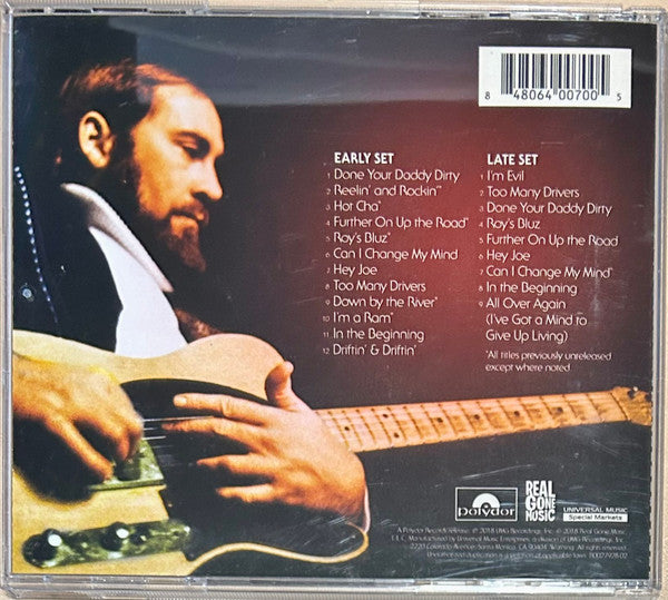 Image of Back Cover of 3534013E: 2xCD - ROY BUCHANAN, Live At Town Hall 1974 (Real Gone Music; RGM-0700, US 2018)   VG+/VG+