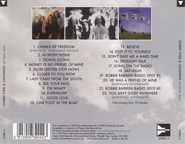 Image of Back Cover of 3534014E: CD - STARRY EYED AND LAUGHING, All Their Best... (Broadside; STERN 4, Europe 2009)   VG+/VG+