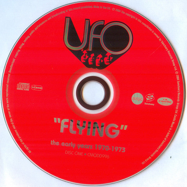 Image of Label of 3534048E: 2xCD - UFO, Flying - The Early Years 1970 - 1973 (Castle Music; CMQDD996, Europe 2004, Jewel Case)   VG+/VG+