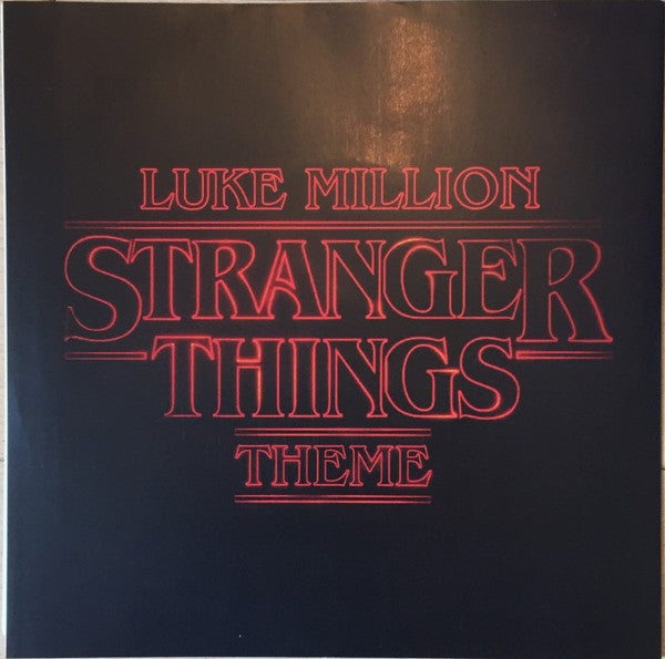 Image of Back Cover of 3554066S: 7" - LUKE MILLION, Back To The Rhythm / Stranger Things Theme (etcetc; ETCETC12004, Australia 2017, Picture Sleeve) Artist's Handwritten Signed Note inside the Sleeve  VG+/VG+