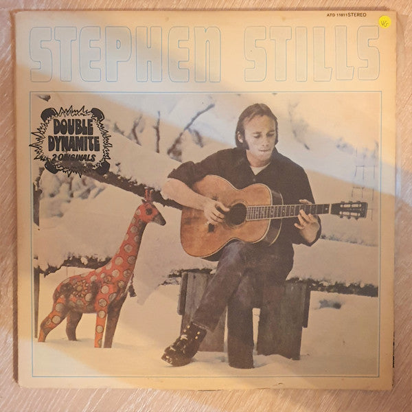 Image of Front Cover of 3524175E: 2xLP - STEPHEN STILLS, "Double Dynamite" 2 Originals Of Stephen Stills (Atlantic; ATD 11811, South Africa 1975, Textured Gatefold Sleeve) Sticker Damage To Sleeve  VG/VG+