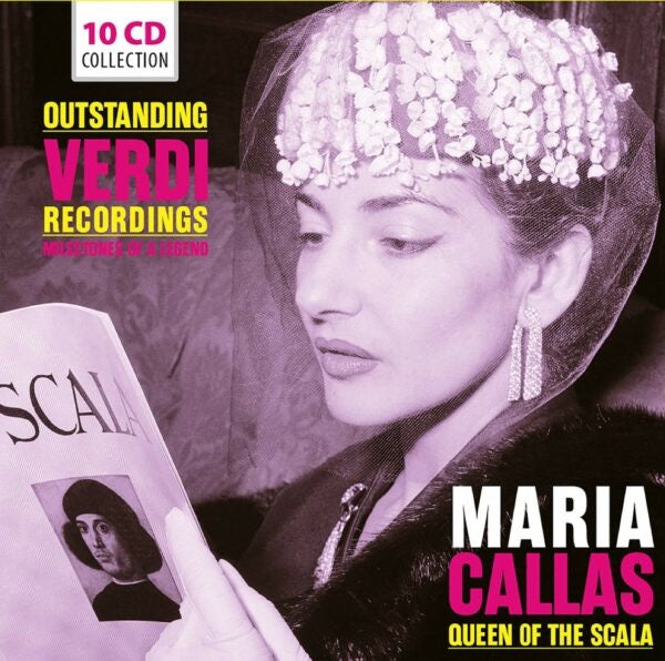 Image of Front Cover of 3534073E: 10xCD - MARIA CALLAS, Outstanding Verdi Recordings   Maria Callas (The Intense Media; , Europe , Box Set)   VG+/VG+