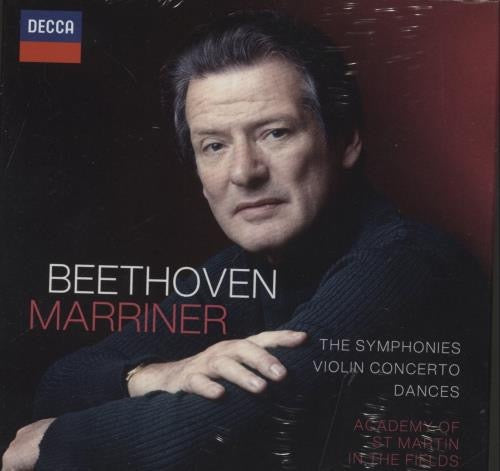 Image of Front Cover of 3534074E: 10xCD - LUDVIG VAN BEETHOVEN, NEVILLE MARRINER, Beethoven the Symphonies Violin Concerto (Decca; 485 4943, Germany , Box Set)   VG+/VG+