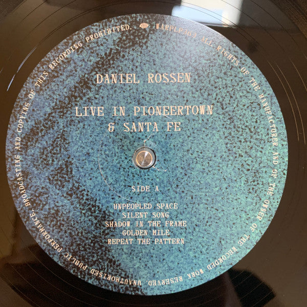 Image of Label of 3544121S: LP - DANIEL ROSSEN, Live In Pioneertown & Santa Fe (Warp Records; WARPLP363, US 2023, Inner)   VG+/VG+