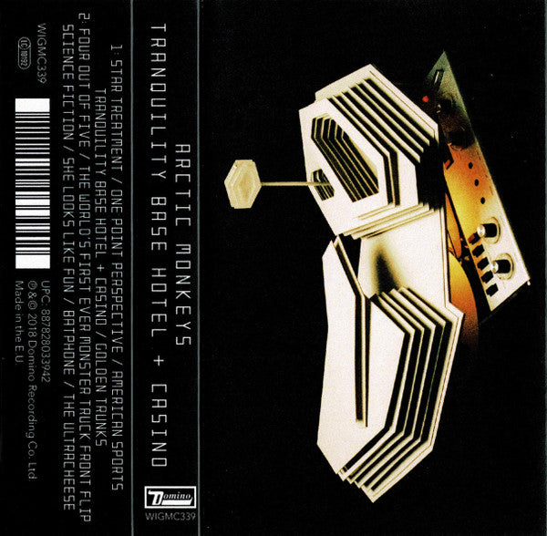 Image of Front Cover of 3534080E: Cassette - ARCTIC MONKEYS, Tranquility Base Hotel + Casino (Domino; WIGMC339, Europe 2018)   VG+/VG+