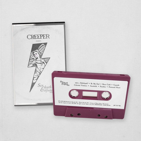 Image of Front Cover of 3534082E: Cassette - CREEPER, Sex, Death & The Infinite Void (Roadrunner Records; 190295195205, Europe 2020) Still sealed  EX/EX