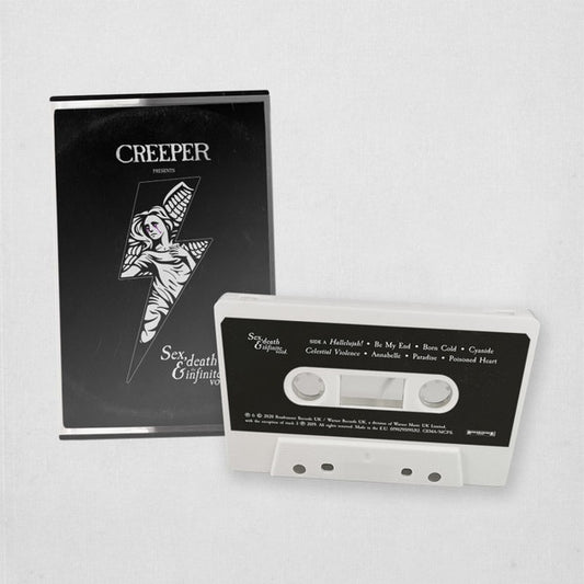 Image of Front Cover of 3534084E: Cassette - CREEPER, Sex, Death & The Infinite Void (Roadrunner Records; 190295195212, Europe 2020)   EX/EX