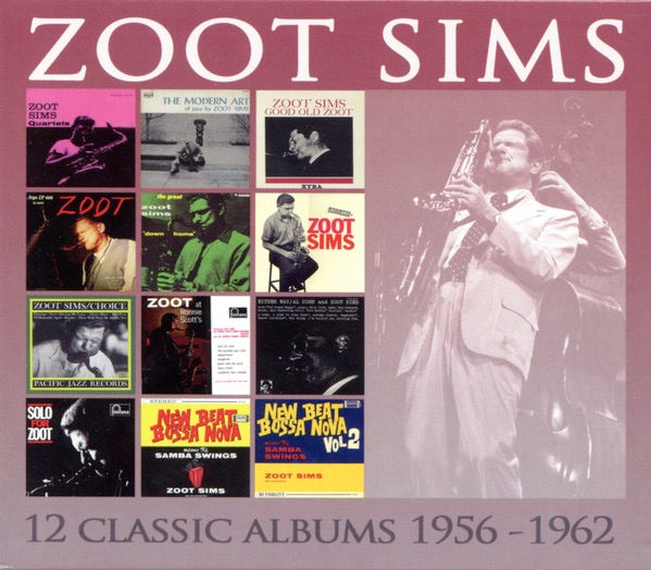 Image of Front Cover of 3514183C: 6xCD - ZOOT SIMS, 12 Classic Albums 1956-1962 (Enlightenment; EN6CD9042, UK 2015, Box Set)   VG+/VG+